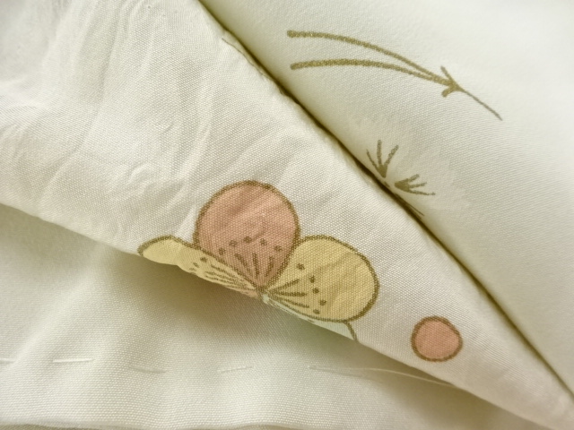  絞り吹き寄せ模様単衣長襦袢